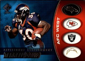2002 Pacific Private Stock Reserve - Divisional Realignment #10 Terrell Davis Front