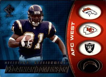 2002 Pacific Private Stock Reserve - Divisional Realignment #27 LaDainian Tomlinson Front