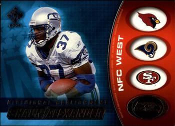 2002 Pacific Private Stock Reserve - Divisional Realignment #29 Shaun Alexander Front