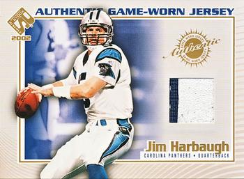 2002 Pacific Private Stock Reserve - Game Worn Jerseys #21 Jim Harbaugh Front