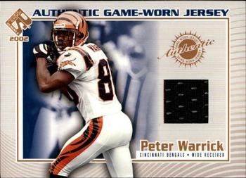 2002 Pacific Private Stock Reserve - Game Worn Jerseys #33 Peter Warrick Front