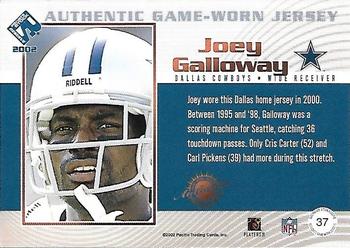 2002 Pacific Private Stock Reserve - Game Worn Jerseys #37 Joey Galloway Back
