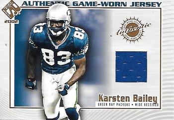 2002 Pacific Private Stock Reserve - Game Worn Jerseys #48 Karsten Bailey Front