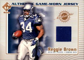 2002 Pacific Private Stock Reserve - Game Worn Jerseys #49 Reggie Brown Front