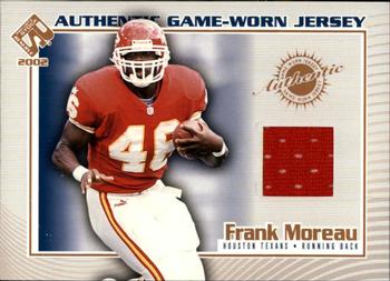 2002 Pacific Private Stock Reserve - Game Worn Jerseys #56 Frank Moreau Front