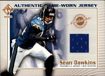 2002 Pacific Private Stock Reserve - Game Worn Jerseys #61 Sean Dawkins Front