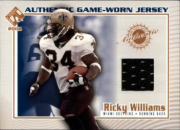 2002 Pacific Private Stock Reserve - Game Worn Jerseys #68 Ricky Williams Front