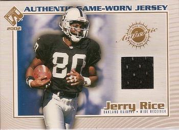2002 Pacific Private Stock Reserve - Game Worn Jerseys #92 Jerry Rice Front
