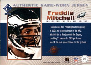 2002 Pacific Private Stock Reserve - Game Worn Jerseys #93 Freddie Mitchell Back