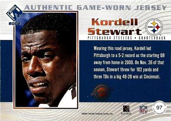 2002 Pacific Private Stock Reserve - Game Worn Jerseys #97 Kordell Stewart Back