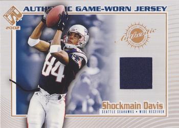 2002 Pacific Private Stock Reserve - Game Worn Jerseys #109 Shockmain Davis Front