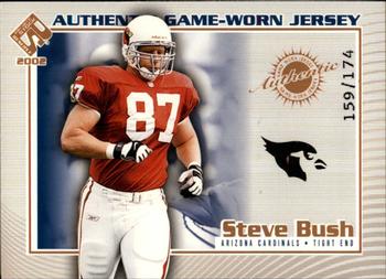 2002 Pacific Private Stock Reserve - Game Worn Jerseys Logos #2 Steve Bush Front