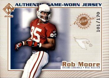 2002 Pacific Private Stock Reserve - Game Worn Jerseys Logos #5 Rob Moore Front