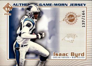 2002 Pacific Private Stock Reserve - Game Worn Jerseys Logos #20 Isaac Byrd Front