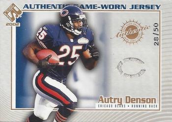 2002 Pacific Private Stock Reserve - Game Worn Jerseys Logos #24 Autry Denson Front