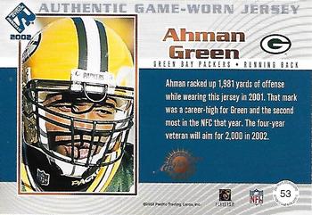 2002 Pacific Private Stock Reserve - Game Worn Jerseys Logos #53 Ahman Green Back