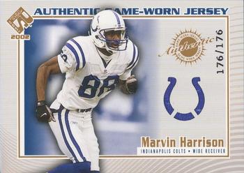 2002 Pacific Private Stock Reserve - Game Worn Jerseys Logos #57 Marvin Harrison Front