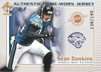 2002 Pacific Private Stock Reserve - Game Worn Jerseys Logos #61 Sean Dawkins Front