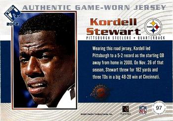 2002 Pacific Private Stock Reserve - Game Worn Jerseys Logos #97 Kordell Stewart Back