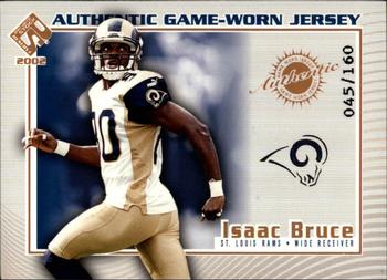 2002 Pacific Private Stock Reserve - Game Worn Jerseys Logos #99 Isaac Bruce Front