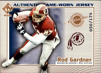 2002 Pacific Private Stock Reserve - Game Worn Jerseys Logos #125 Rod Gardner Front