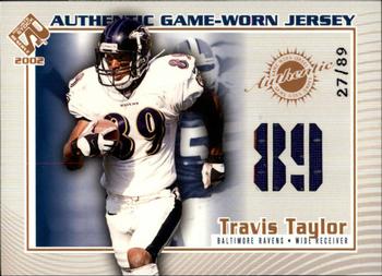 2002 Pacific Private Stock Reserve - Game Worn Jerseys Numbers #11 Travis Taylor Front