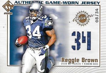 2002 Pacific Private Stock Reserve - Game Worn Jerseys Numbers #49 Reggie Brown Front