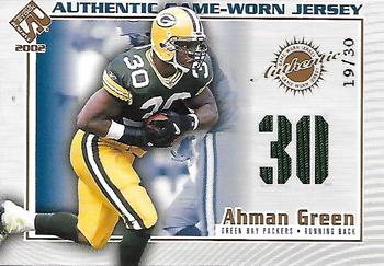 2002 Pacific Private Stock Reserve - Game Worn Jerseys Numbers #53 Ahman Green Front