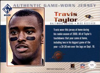 2002 Pacific Private Stock Reserve - Game Worn Jerseys Patches #11 Travis Taylor Back