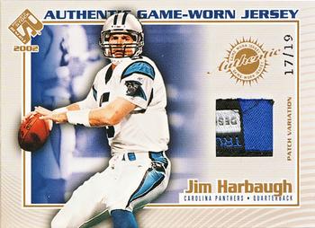 2002 Pacific Private Stock Reserve - Game Worn Jerseys Patches #21 Jim Harbaugh Front