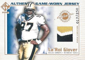 2002 Pacific Private Stock Reserve - Game Worn Jerseys Patches #38 La'Roi Glover Front