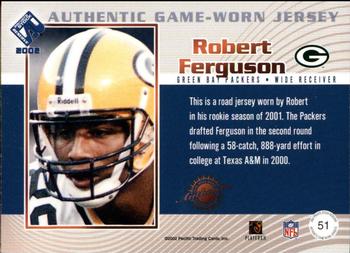 2002 Pacific Private Stock Reserve - Game Worn Jerseys Patches #51 Robert Ferguson Back