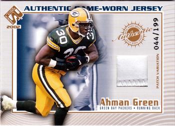 2002 Pacific Private Stock Reserve - Game Worn Jerseys Patches #53 Ahman Green Front