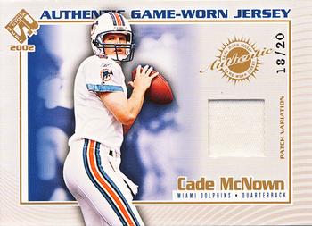 2002 Pacific Private Stock Reserve - Game Worn Jerseys Patches #67 Cade McNown Front