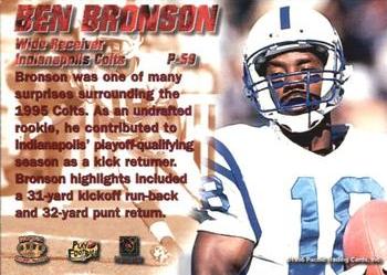 1996 Pacific Dynagon #P-59 Ben Bronson Back