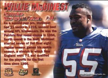 1996 Pacific Dynagon #P-88 Willie McGinest Back