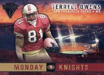 2002 Pacific Private Stock Titanium - Monday Knights #18 Terrell Owens Front