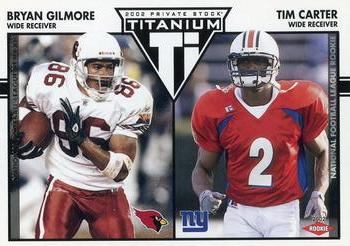 2002 Pacific Private Stock Titanium - Retail #105 Bryan Gilmore / Tim Carter Front