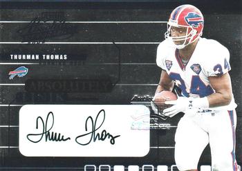 2002 Playoff Absolute Memorabilia - Absolutely Ink #AI-50 Thurman Thomas Front