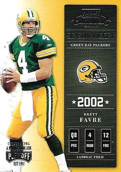 2002 Playoff Contenders - 10th Anniversary #70 Brett Favre Front