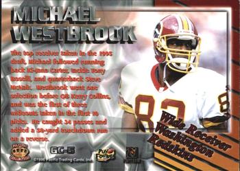 1996 Pacific Dynagon - Gems of the Crown #GC-5 Michael Westbrook Back