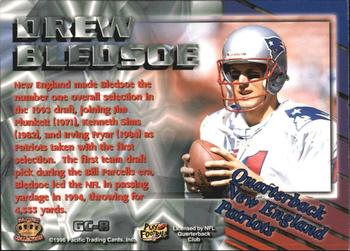 1996 Pacific Dynagon - Gems of the Crown #GC-8 Drew Bledsoe Back