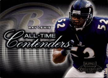 2002 Playoff Contenders - All-Time Contenders #AT-2 Ray Lewis Front