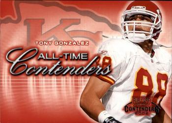 2002 Playoff Contenders - All-Time Contenders #AT-5 Tony Gonzalez Front