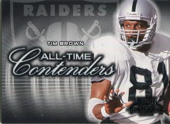 2002 Playoff Contenders - All-Time Contenders #AT-7 Tim Brown Front