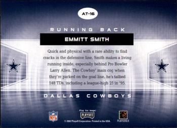 2002 Playoff Contenders - All-Time Contenders #AT-16 Emmitt Smith Back