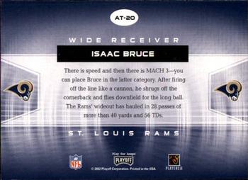 2002 Playoff Contenders - All-Time Contenders #AT-20 Isaac Bruce Back