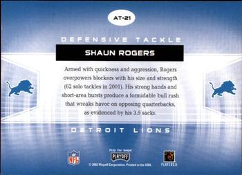 2002 Playoff Contenders - All-Time Contenders #AT-21 Shaun Rogers Back
