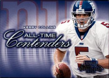 2002 Playoff Contenders - All-Time Contenders #AT-28 Kerry Collins Front