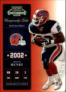 2002 Playoff Contenders - Championship Ticket #2 Travis Henry Front